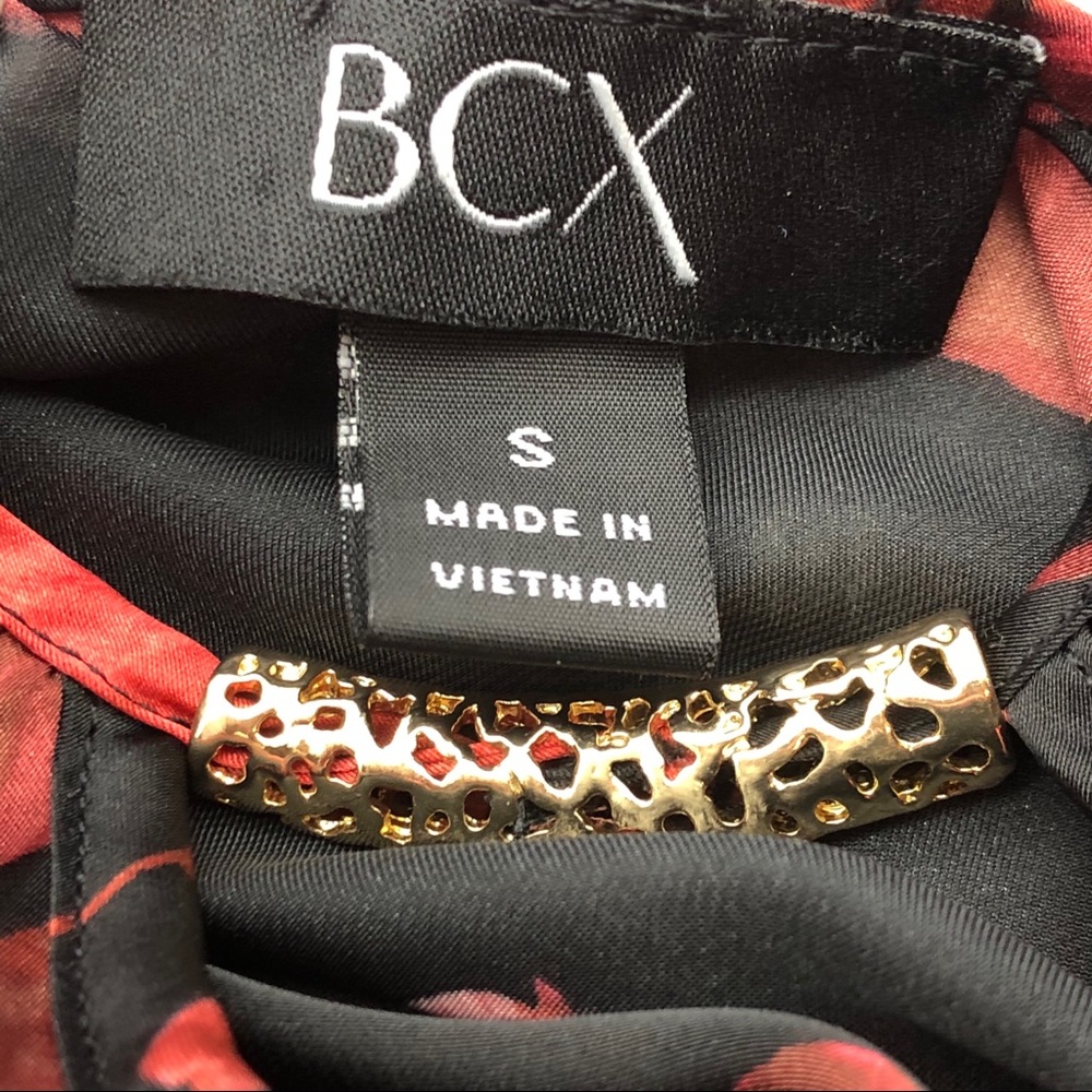 Black floral blouse with bell sleeves,slit sleeves - Picture 5 of 7